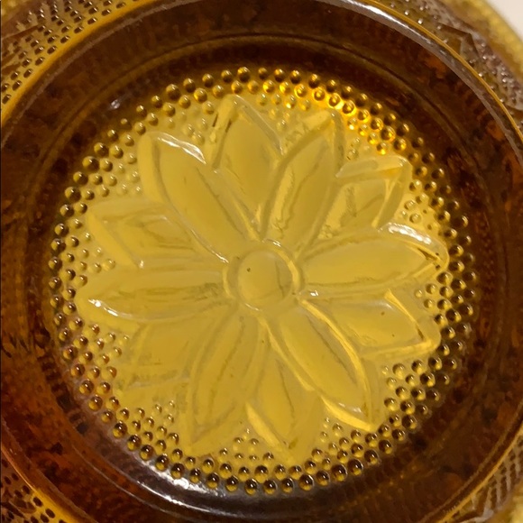 Vintage Tierra Amber glass small candy dish - Picture 6 of 10